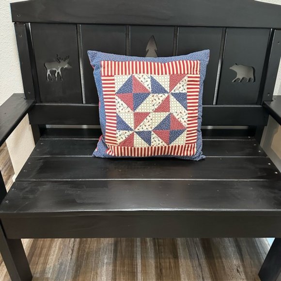 Americana throw / accent pillow - Picture 2 of 4